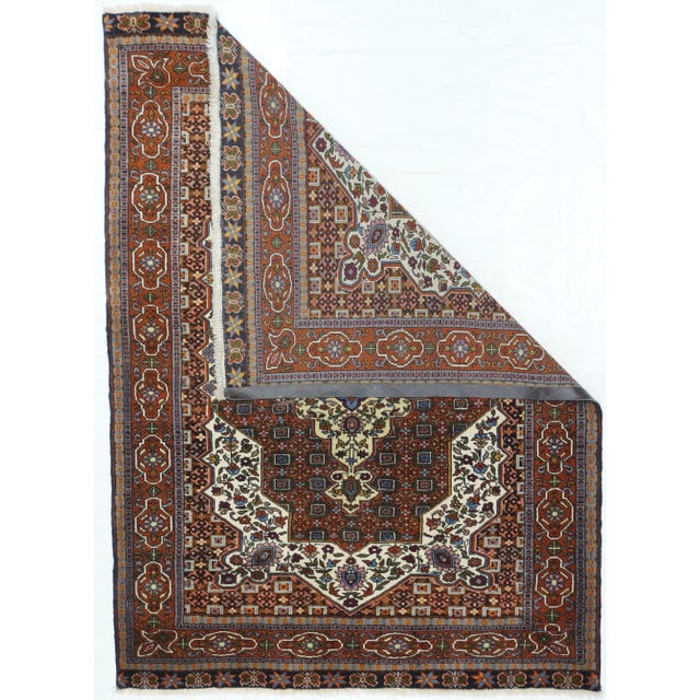 Semi Antique Hand Made Ghashghaei Persian Rug