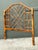 Vintage Kenian Burnt Bamboo a Chinese Chippendale Queen Headboard For Sale - Image 9 of 12