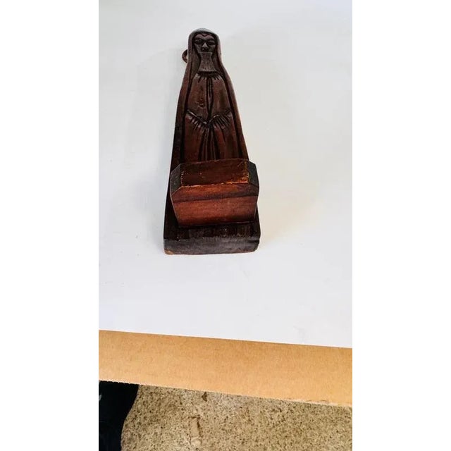 19th Century Abstract Wood Candleholder Sculpture, France For Sale - Image 5 of 15