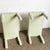 Green Postmodern Green Fabric Parsons Low Stools - a Pair For Sale - Image 8 of 8