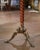 Early 20th Century French Walnut and Brass Barley-Twist Hall Tree For Sale - Image 4 of 8