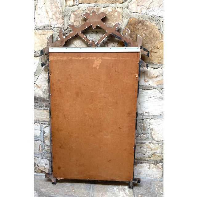 Vintage Large Gilt Wood Mirror With Oak Leaf & Acorn Motif For Sale In Monterey, CA - Image 6 of 6