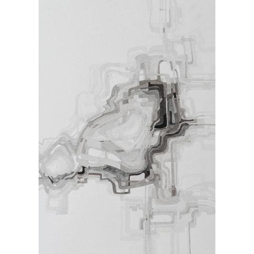 Three framed (two unglazed) abstract watercolours by joan claret. Artist name: joan claret ( b1929 ) frame size: picture...