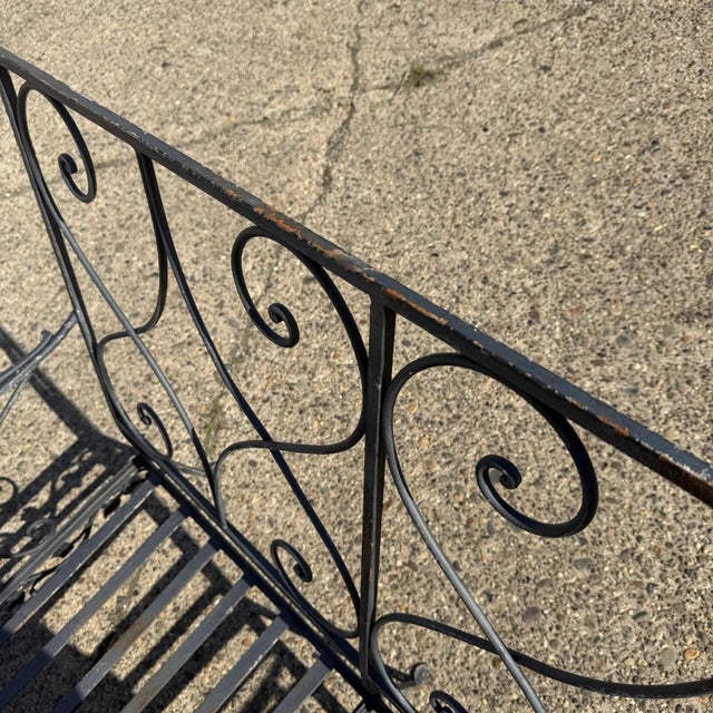 Vintage Salterini Style Wrought Iron Settee Loveseat by Florentine Craft Studio For Sale - Image 15 of 17