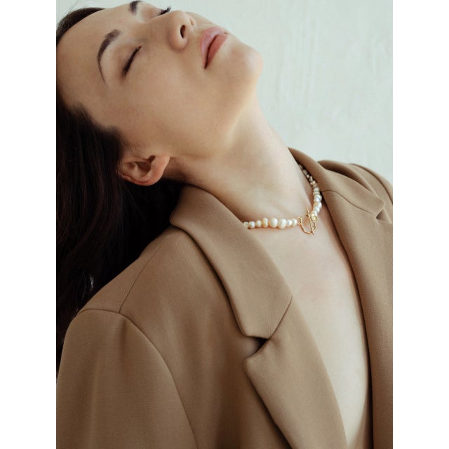 Not Yet Made - Made To Order Magnolia Pearl Collar For Sale - Image 5 of 5