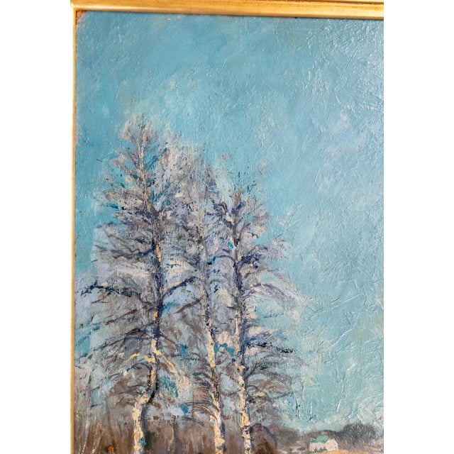 Wood 20th Century American Impressionist Landscape With Trees by Ernest Frederick Meyer For Sale - Image 7 of 18