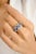 Not Yet Made - Made To Order Gorgeous 1.59 Carats Blue Sapphire and Diamond Engagement Ring Size 6.5 For Sale - Image 5 of 11