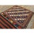 Navy Blue 1900s Red Tribal Geometric Flat Weave Antique Caucasian Soumak Saddle Rug For Sale - Image 8 of 10