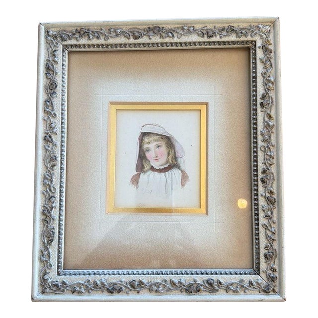 Mid 19th Century Portrait of Miss Juliana Willoughby after George Romney For Sale