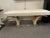 Faux Crocodile Upholstered Bench With Faux Horn & Lucite Base For Sale - Image 11 of 11