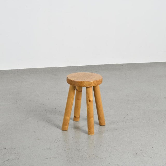 Stool by Charlotte Perriand for Les Arcs, 1960s For Sale - Image 10 of 11