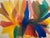 Yellow Morris Louis Vintage 1992 Lithograph Print Mid Century Modernist Framed Abstract Expressionist Museum Poster " Point of Tranquility " 1959 For Sale - Image 8 of 14