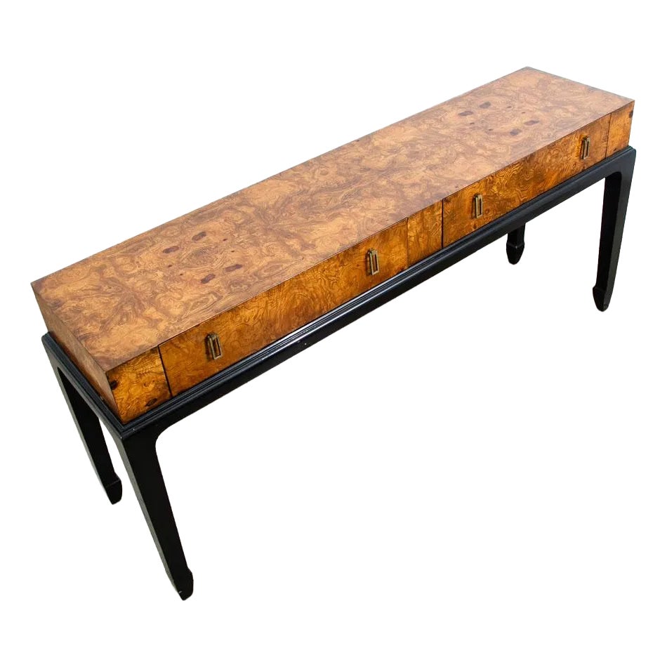 Burl Wood Entry Table