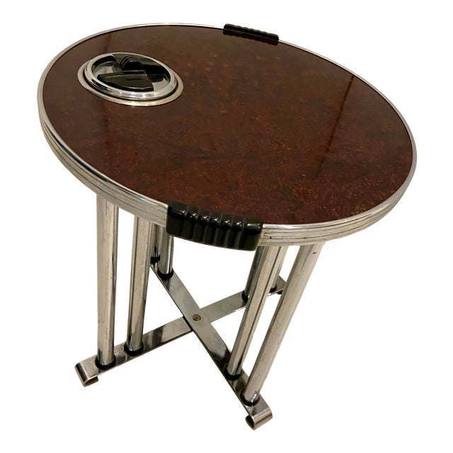Art Deco Smoking Stand With Removable Ashtray For Sale