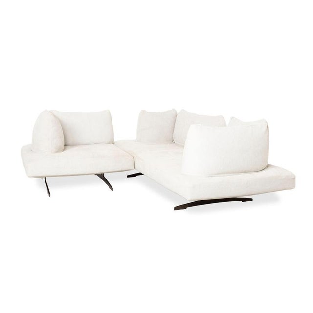Modern Lovely Day Corner Sofa in Cream Fabric from Désirée For Sale - Image 3 of 18