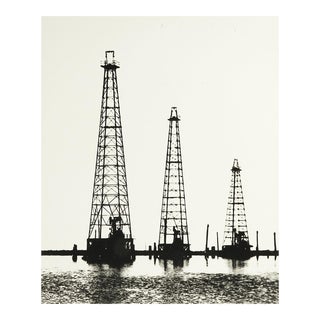 Mid 20th Century Oil Derricks Photograph For Sale