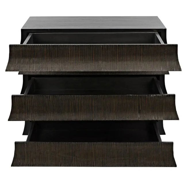 Not Yet Made - Made To Order NOIR Ava Dresser, Hand Rubbed Black with Light Brown Highlights For Sale - Image 5 of 5