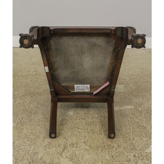Set of 8 Henkel Harris Clawfoot Mahogany Dining Room Chairs For Sale - Image 10 of 13
