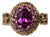 Michael Valitutti Rhodolite Garnet 18k Gold Over Sterling 925 Nh Ring Size 5 For Sale
