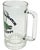 1980s Vintage “Save the Alligator Eat a Preppy” Glass Beer Stein For Sale - Image 5 of 9