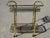 Rolling Serving Cart in Gilded Metal and Glass, 1980s For Sale - Image 11 of 18