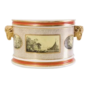 Antique Early 19th Century George III Derby Porcelain Bough Pot
