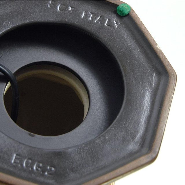 Gold Italian Ceramic SC3 Table Lamp, 1960s For Sale - Image 8 of 9