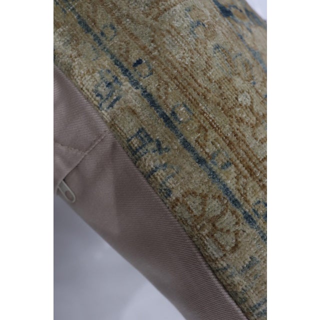 Pillow made from an antique persian kerman rug