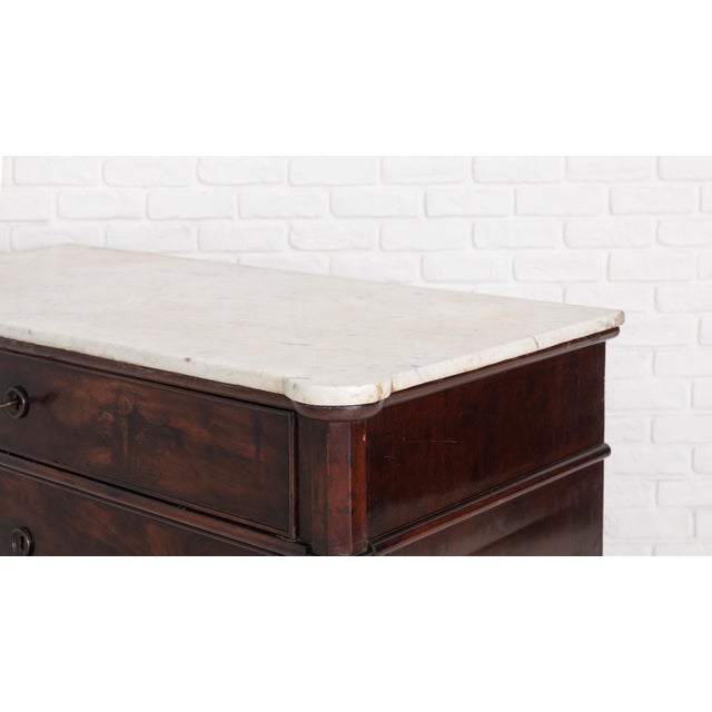 Spanish Walnut and Marble Chest of Drawers For Sale - Image 6 of 13