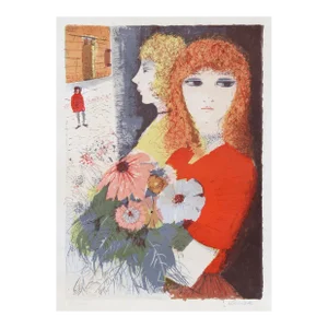 Woman With Bouquet 1, Charles Levier