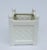 Vintage White Porcelain Boxwood Basketweave Orchid Planter For Sale - Image 4 of 9