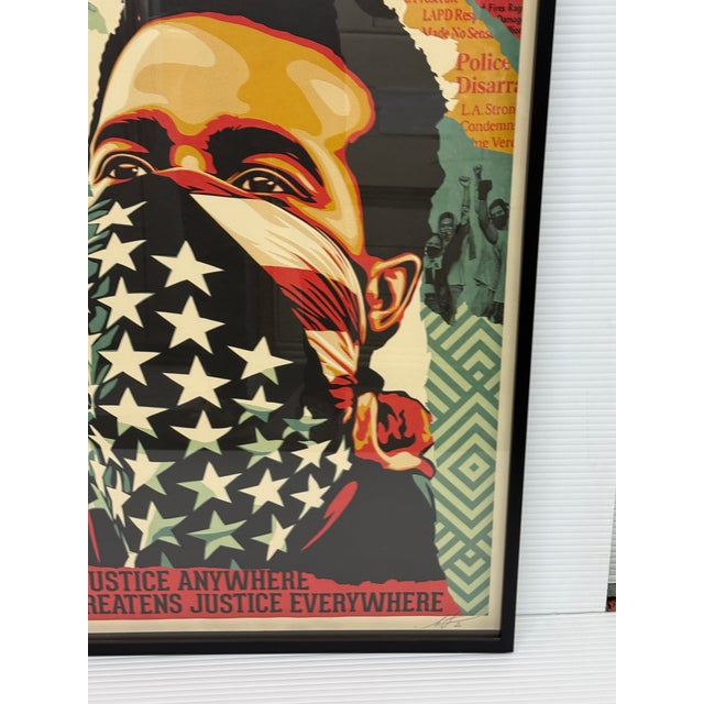 Shepard Fairey “Injustice Anywhere Threatens Justice Everywhere” Signed Lithograph For Sale - Image 10 of 12