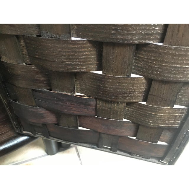 Bamboo and Rattan Bookcase with Shelves and Doors 1970s. For Sale - Image 12 of 18