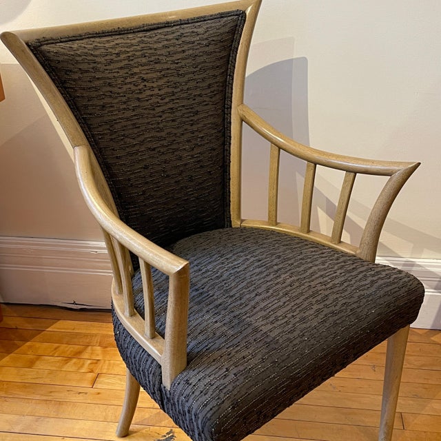Brown Mid 20th Century Mid Century Weiman Sculptural Wood Framed Chair For Sale - Image 8 of 12