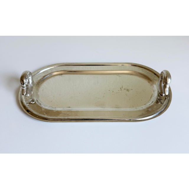 1960s French Silver Finish Duck Tray, 1960s For Sale - Image 5 of 11