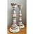 Exuding refined coastal charm and intricate organic artistry, this pair of vintage shell-encrusted candle holders makes a...