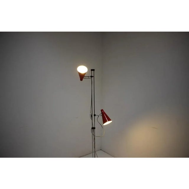 Red Floor Lamp attributed to Lidokov, 1960s For Sale - Image 9 of 10