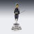 Antique 20th Century Italian Silver & Enamel Mounted Napoleonic Kingdom Guard, 1970s For Sale - Image 4 of 15