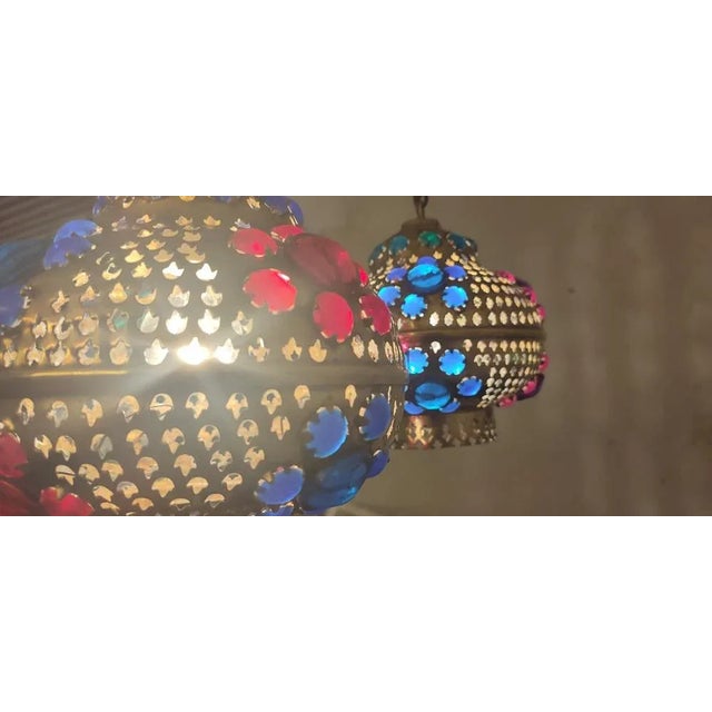 Moroccan Ceiling Lamps, 1970s, Set of 2 For Sale - Image 12 of 16
