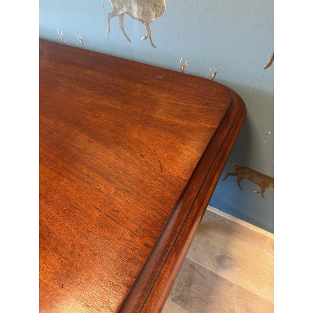 Wood Antique Dining Table in Mahogany For Sale - Image 7 of 15