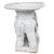Wood Vintage White Wicker Elephant Side Table or Plant Stand, Hollywood Regency For Sale - Image 7 of 8