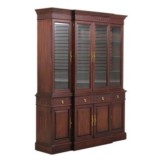 Henkel Harris Model 2386 Mahogany Breakfront For Sale