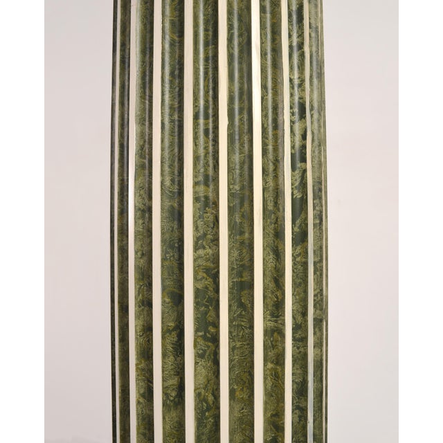 Set of Four Monumental Faux Marble Neoclassical Columns 10 Ft. For Sale - Image 12 of 18