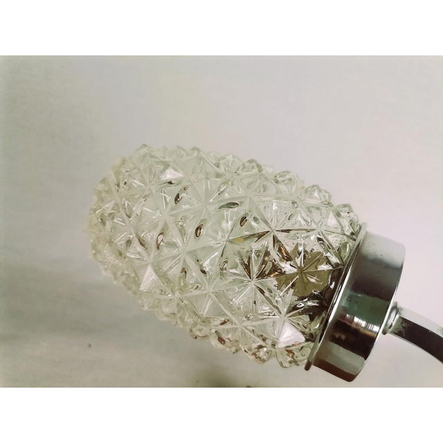 Portuguese Rustic Wood and Glass Sconce, 1950s For Sale - Image 6 of 10