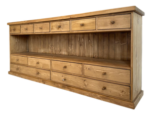 Rustic 12-Drawer Sideboard in Oak
