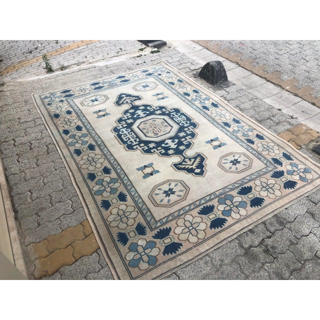 Oushak Handmade Vintage Floor Wool Rug For Sale - Image 9 of 11