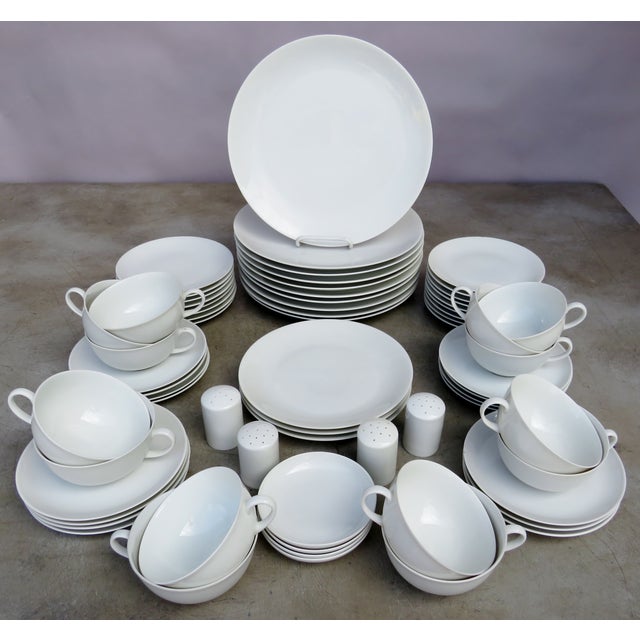 Arzberg White Porcelain Dinnerware 68 Pieces Chairish