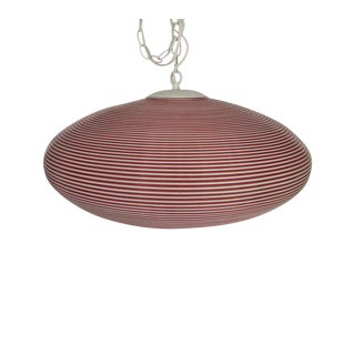 Large 1960s Industrial Plastic Pendant For Sale