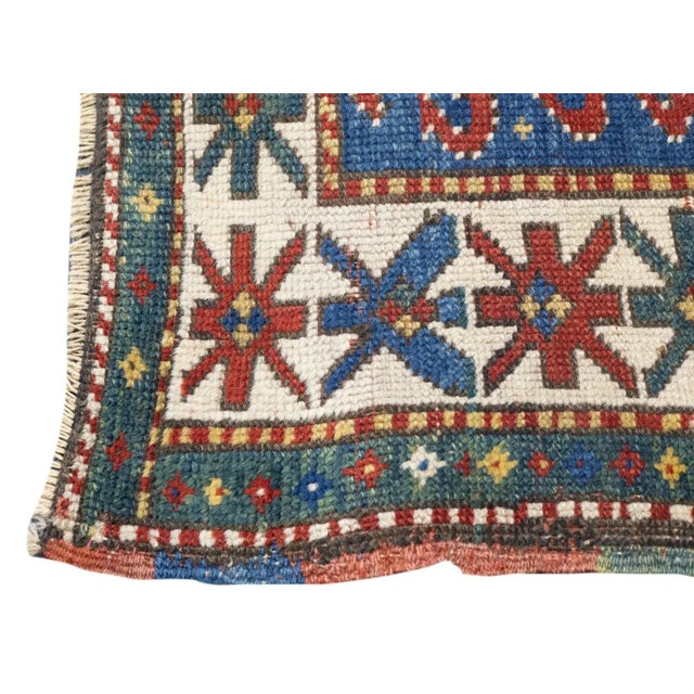Antique Kazak Rug 3'4'' x 5'2'' For Sale - Image 10 of 12