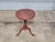 Queen Anne 1990s Henkel Harris Wild Black Cherry Ocassional Round Table Made in Virginia For Sale - Image 3 of 10